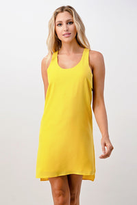 Sleeveless Racerback Shift Dress